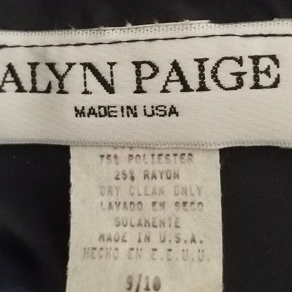 Alyn Paige Two-Piece Subdued Navy Blue Suit - 9/10 - Picture 4 of 10